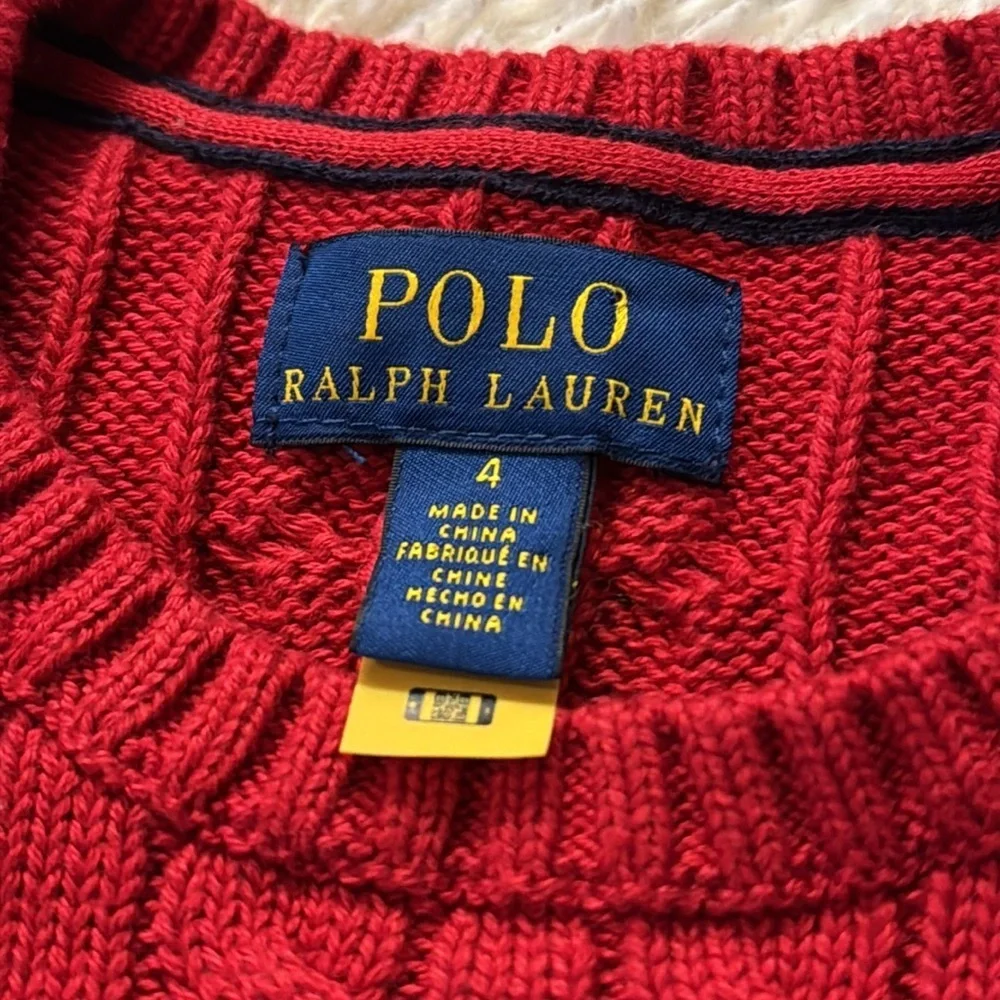 NWOT Polo Ralph Lauren Cable-Knit Cotton Sweater for kid size 4